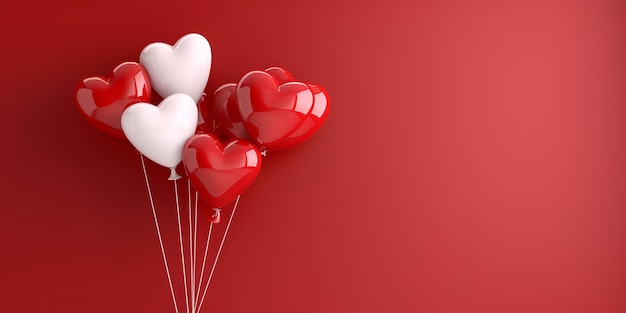 heart shaped balloons with hearts that say love