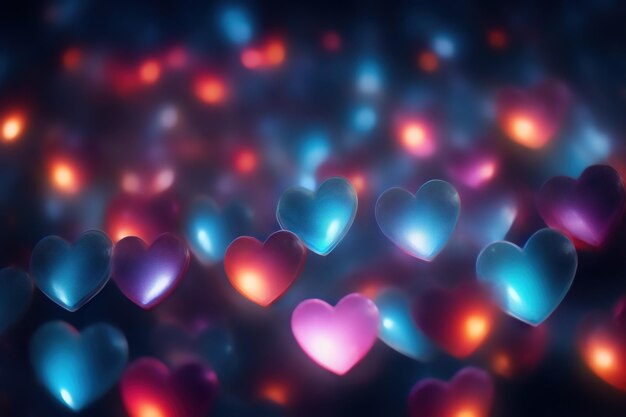 heart shaped bokeh