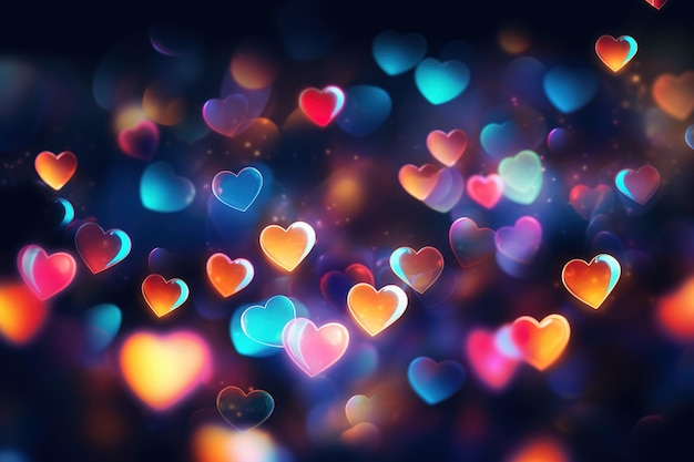 heart shaped bokeh