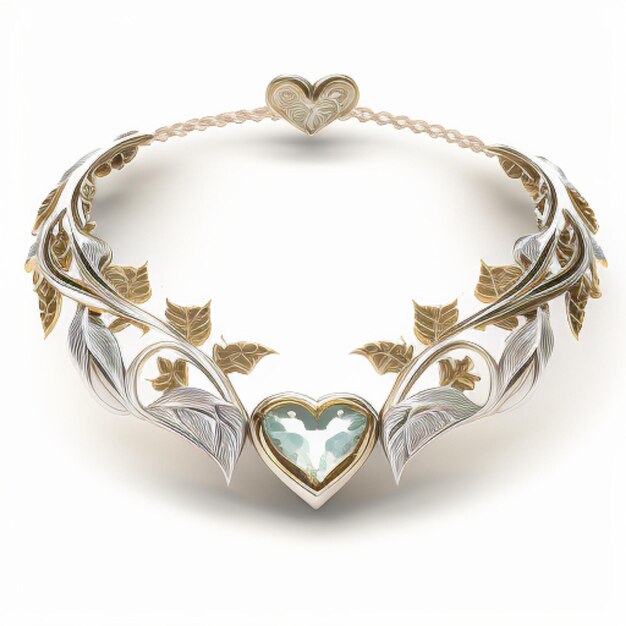 Photo a heart shaped bracelet with a heart that says quot heart quot on it