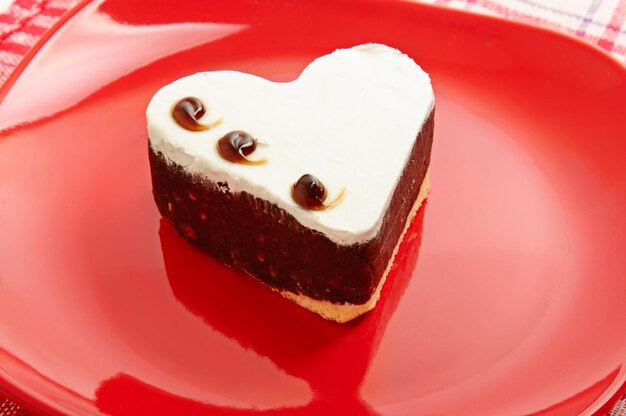 Brownie a forma di cuore