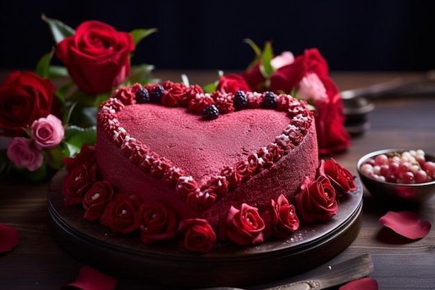 Heart shaped cakes for valentines day