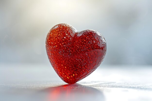 Heart Shaped Candy Box Red Isolated White