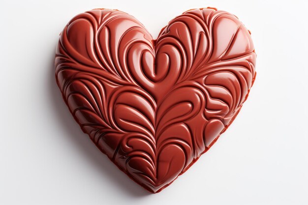Foto il cioccolato a forma di cuore è pronto per essere servito fotografia alimentare pubblicitaria professionale