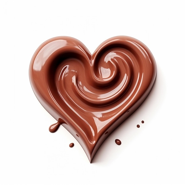 шоколад в форме сердца со словом " любовь " на нем