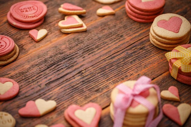 Heart shaped cookies