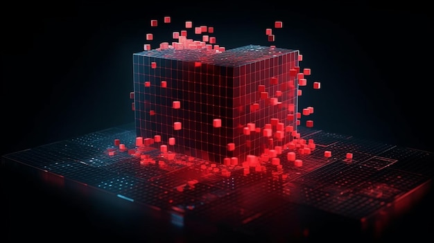 Heart shaped dissolving data block