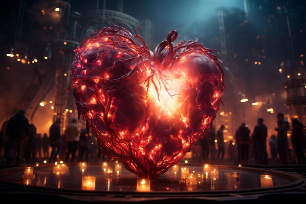 Foto figura a forma di cuore a forma di cuore