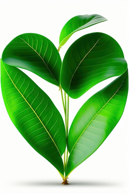 심장 모양의 녹색 잎 Cowslip creeper의 포도나무 열대 식물 등반과 정글 위를 돌아