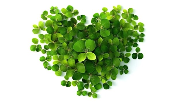 Photo heart shaped green peas in a heart shape