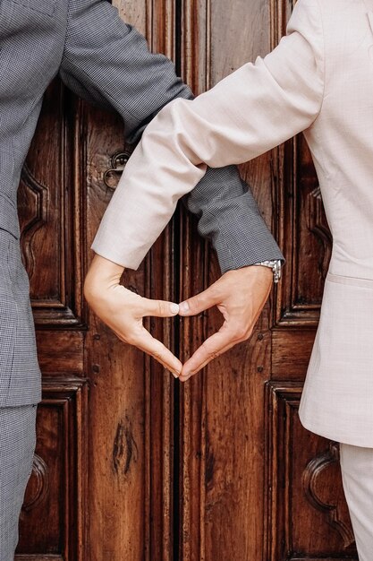 Photo heart shaped hands