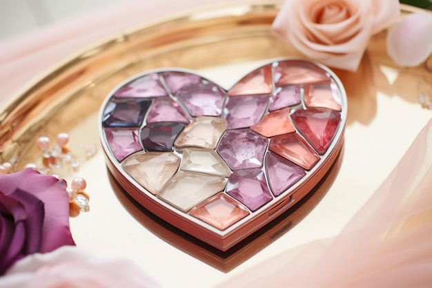 Heart Shaped Jewel Romantic Palette