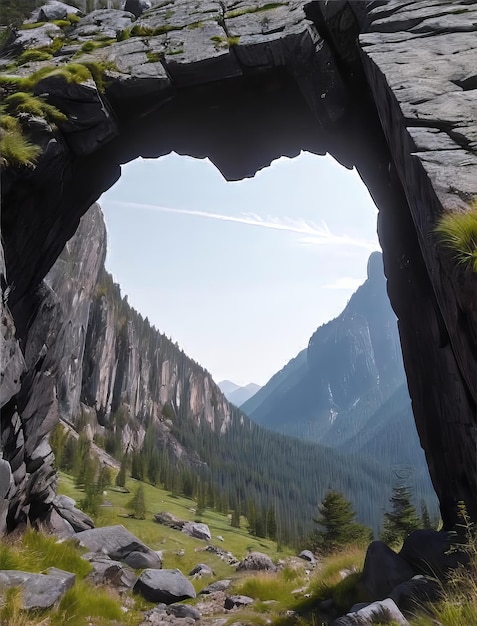 Foto montagne a forma di cuore