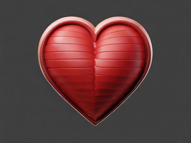 a heart shaped object with a red heart in the middle
