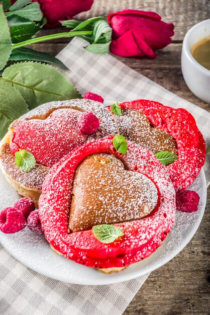 Frittelle a forma di cuore