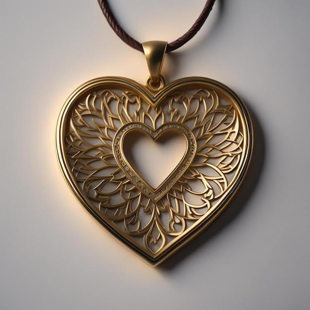Photo heart shaped pendant