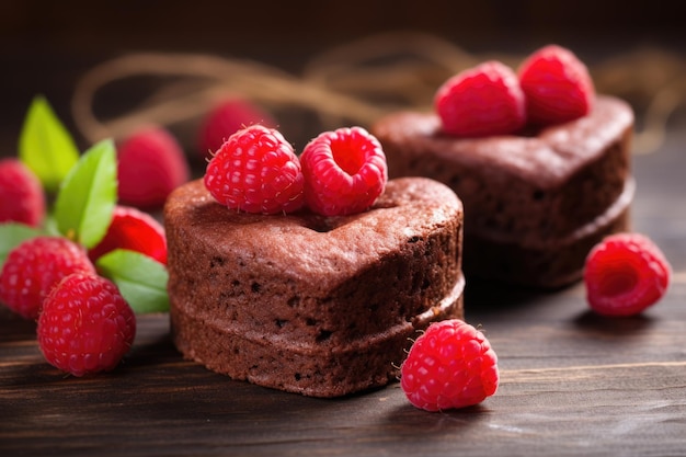 Heart shaped red velvet cake for Valentine's day on dark background Tasty homemade dessert AI Genera