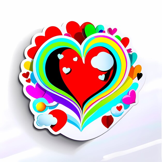 heart shaped stickers 3d abstract hearts with different designs heart shape style