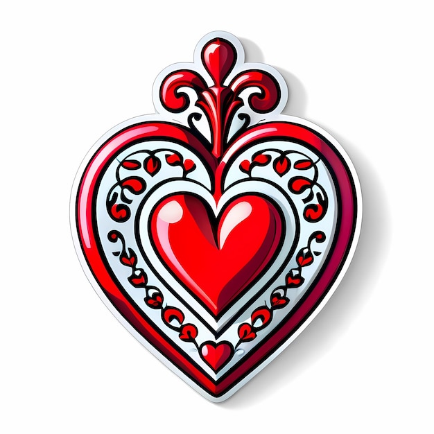 heart shaped stickers 3d abstract hearts with different designs heart shape style