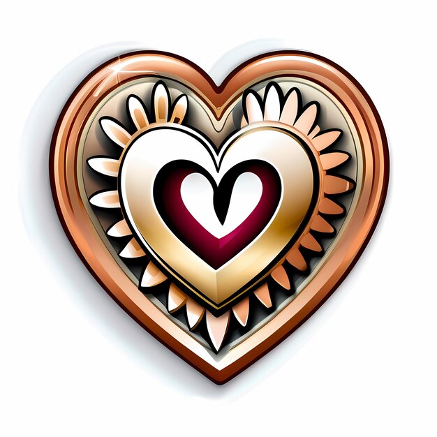 heart shaped stickers 3d abstract hearts with different designs heart shape style