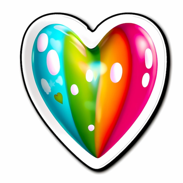 heart shaped stickers 3d abstract hearts with different designs heart shape style