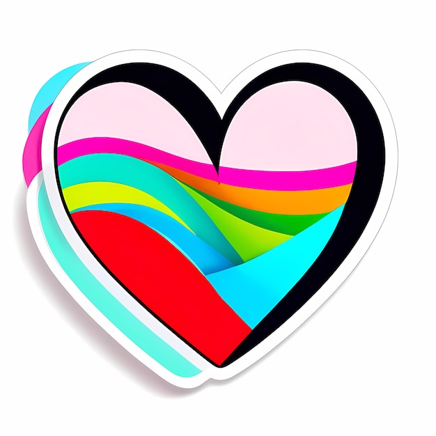 heart shaped stickers 3d abstract hearts with different designs heart shape style
