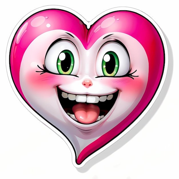 heart shaped stickers 3d hearts with different designs heart shape cartoon style stickers set