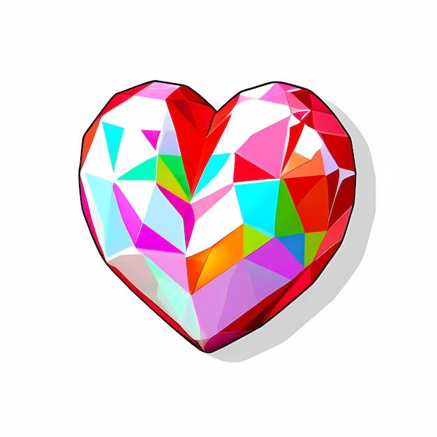 heart shaped stickers 3d hearts with different designs heart shape cartoon style stickers set