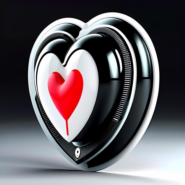 heart shaped stickers 3d hearts with different designs heart shape cartoon style stickers set