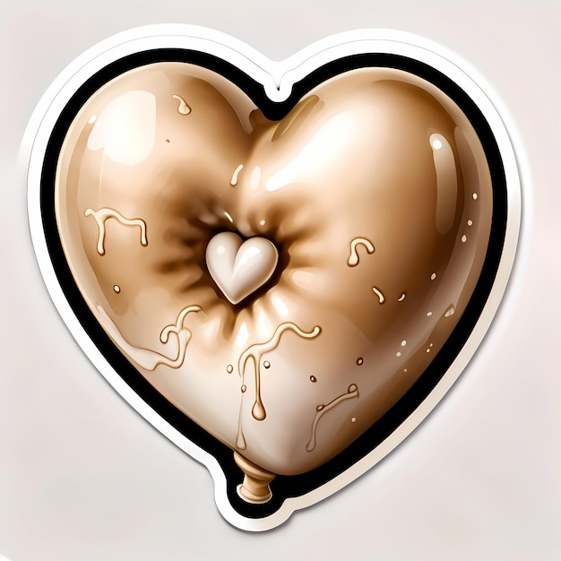 heart shaped stickers 3d hearts with different designs heart shape cartoon style stickers set