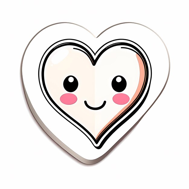 heart shaped stickers 3d hearts with different designs heart shape cartoon style stickers set