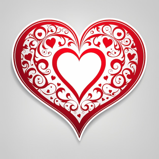 심장 모양의 스티커, 3D 심장, 다양한 디자인