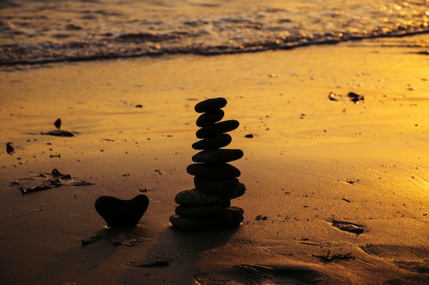 Heart shaped stone