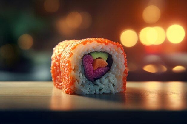 Heart shaped sushi Generate Ai