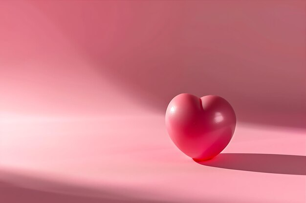 Heart Shapes on Pink Background