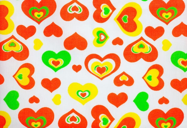 Heart sign cloth background