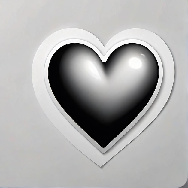 Foto adesivi a cuore personaggio 3d con cuore