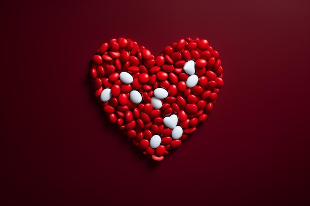 Heart tablet and pills hospital health generate ai