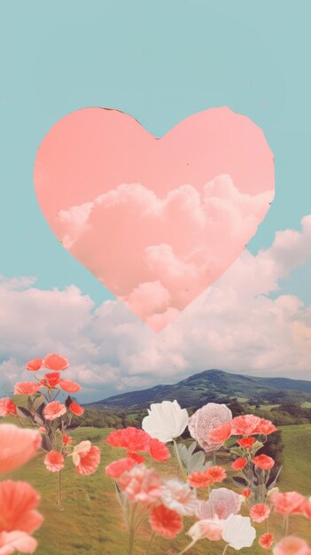 Photo heart tranquility creativity landscape design