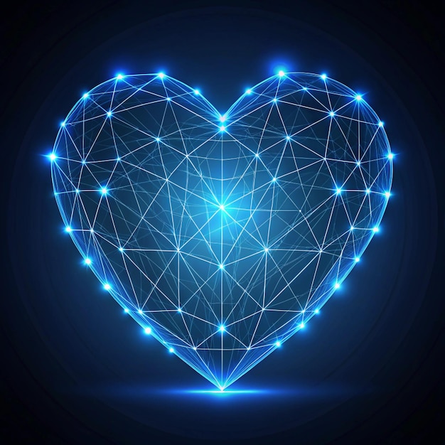 a heart with a blue heart that says  i love you
