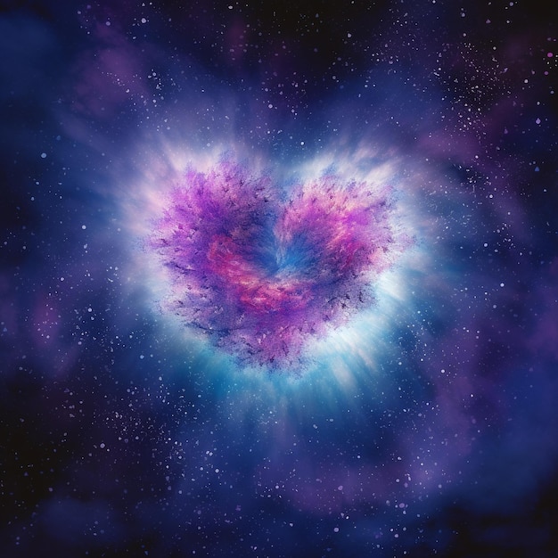 Сердечный космос Живые иллюстрации Многоцветные рисунки и небесные чудеса