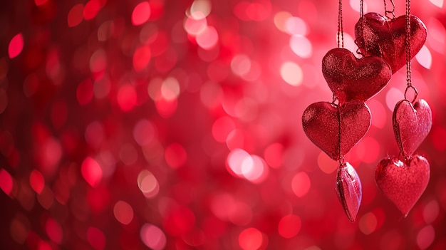 Heartfelt Elegance Valentines Day Background in Raw Style