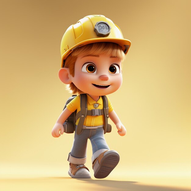 Heartfelt Hard Hat The Charming Tale of a Cute Male Construction Worker