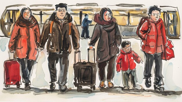 Heartfelt Immigrant Stories Watercolor Collection