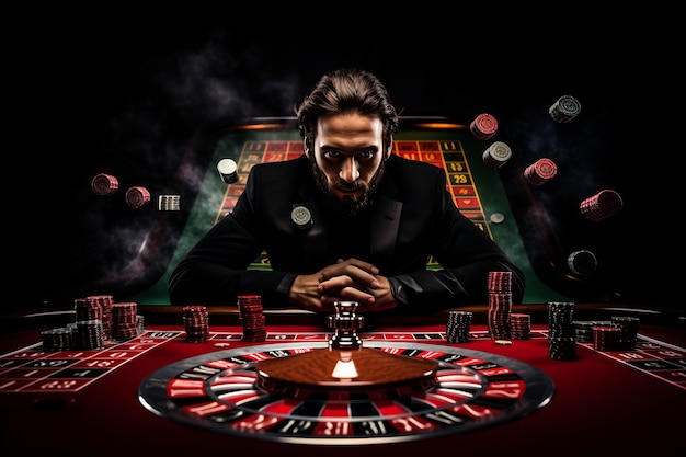 The HeartPounding Gamble A Man's Wager in the Casino