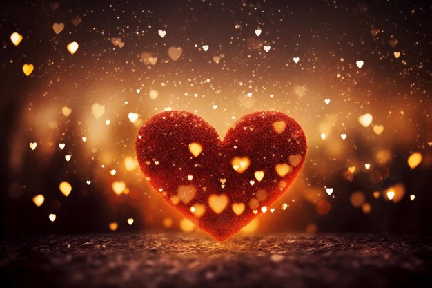 Hearts Afire Valentine Background photo