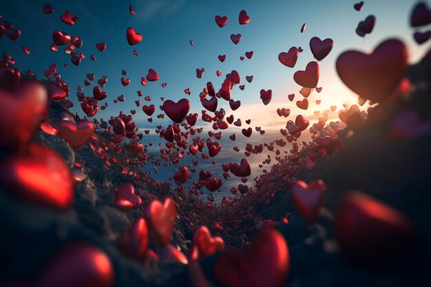 Hearts are flying Generative AI