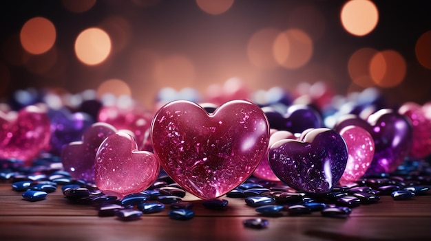 Hearts background hd 8k wallpaper stock photographic image