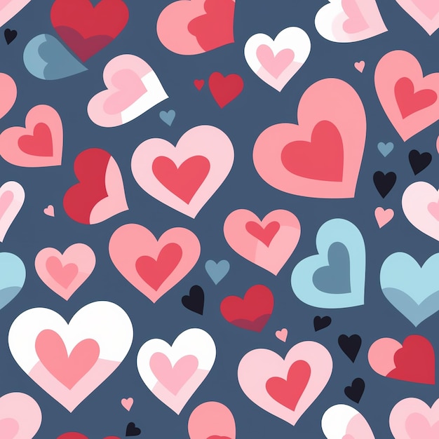 hearts background pattern