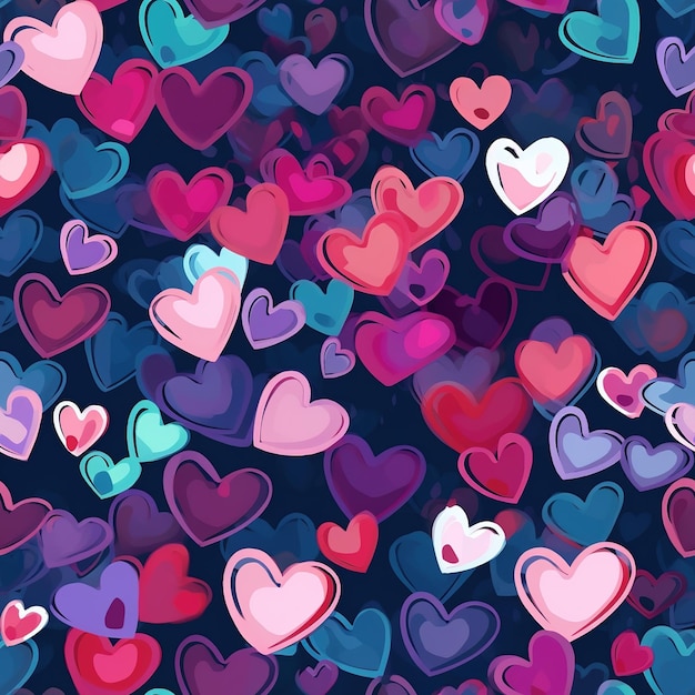 hearts background pattern